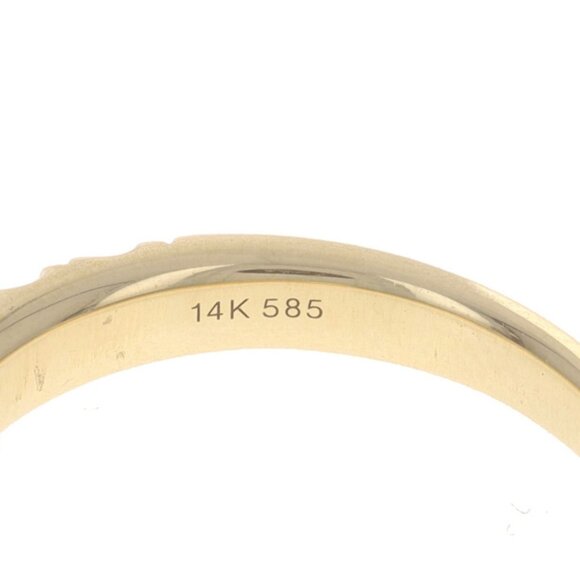 Yellow Gold Diamond Wedding Band - 14k Round Brilliant .85ctw French Set Ring